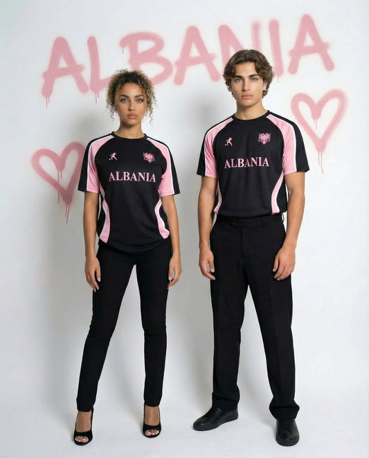ALBANIA BLACK/PINK/WHITE