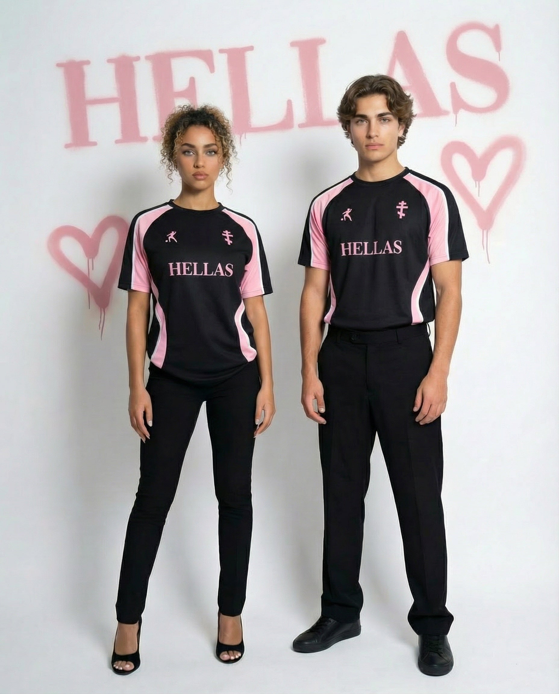HELLAS BLACK/PINK/WHITE - LAIB