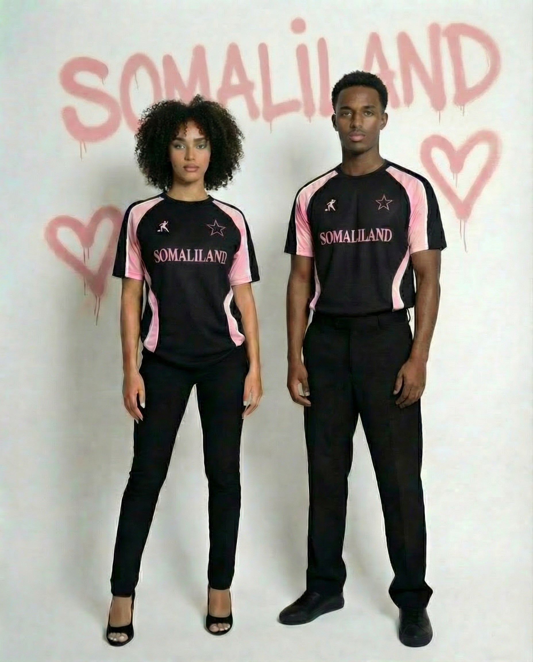 SOMALILAND BLACK/PINK/WHITE - LAIB